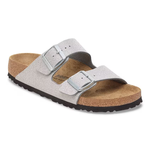 Birkenstock Arizona syn shiny glitter silver