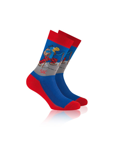 Rohner Socken Globi Trekking SAC rot/blau