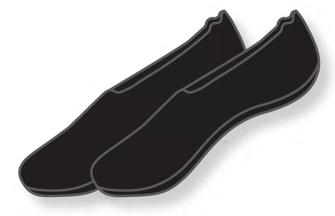 Camano Women comfort modal ABS High-Cut Footies black