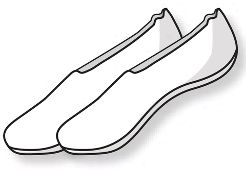 Camano Women comfort modal ABS High-Cut Footies white
