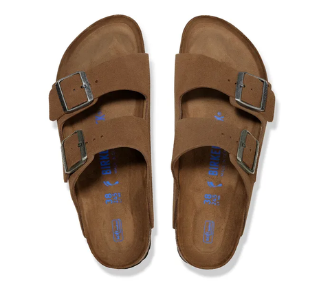 Birkenstock Arizona Weichbettung dark tea tonal