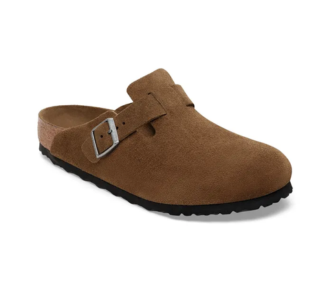 Birkenstock Boston Weichbettung dark tea tonal