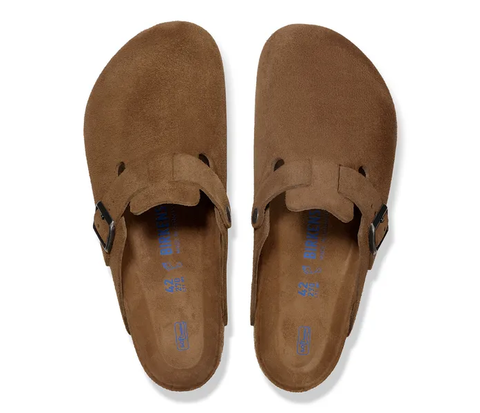 Birkenstock Boston Weichbettung dark tea tonal