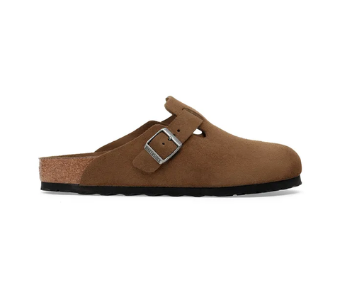 Birkenstock Boston Weichbettung dark tea tonal