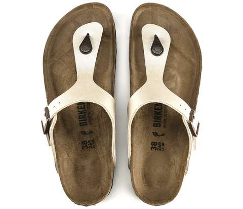 Birkenstock Gizeh Birko-Flor graceful pearl white