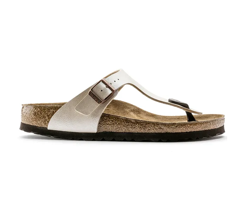Birkenstock Gizeh Birko-Flor graceful pearl white