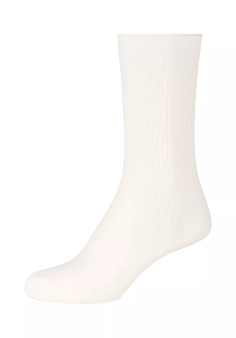 Camano Women silky touch blended silk Socks egret