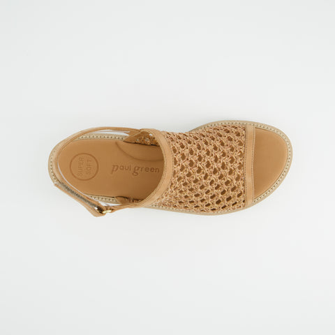 Paul Green Super soft Sandale Sisal braun