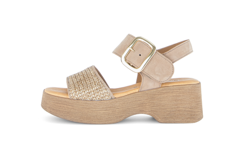 Gabor Plateausandalette sand