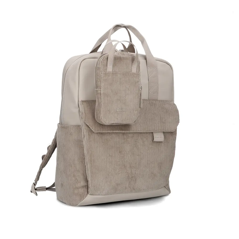 Zwei Rucksack Lou LUR160 cord-mocca