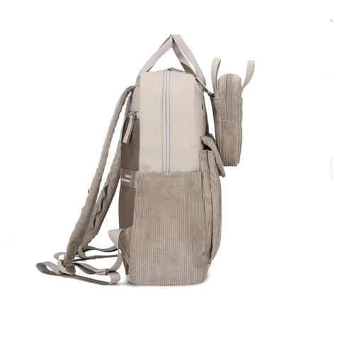 Zwei Rucksack Lou LUR160 cord-mocca