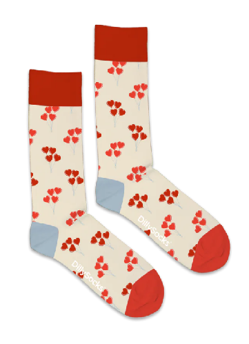 Dilly Socks Love Flowers