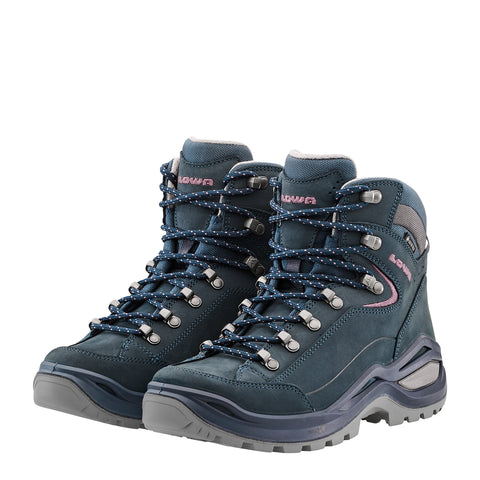 Lowa Renegade Evo GTX mid stahlblau/altrosa