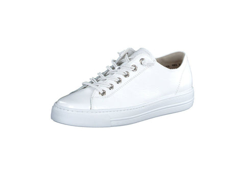 Paul Green Super soft Sneaker Knautschlack white
