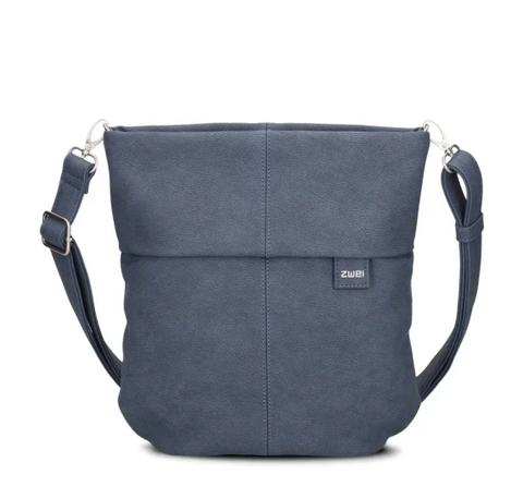 Zwei Umhängetasche Mademoiselle M90 nubuk-blue