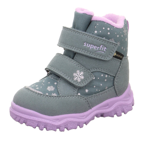 Superfit Winterboot Husky1 hellgrün/lila