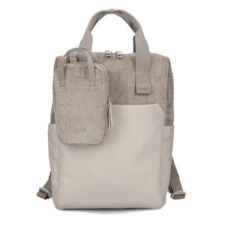 Zwei Rucksack Lou LUR130 cord-mocca