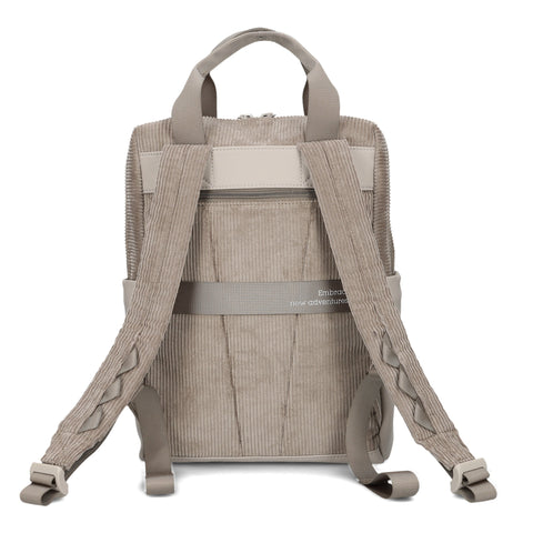 Zwei Rucksack Lou LUR130 cord-mocca