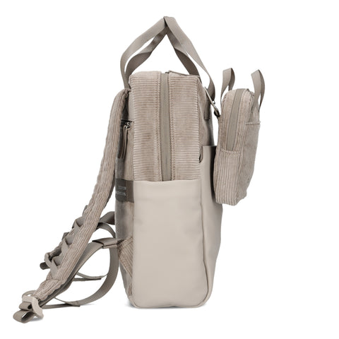 Zwei Rucksack Lou LUR130 cord-mocca