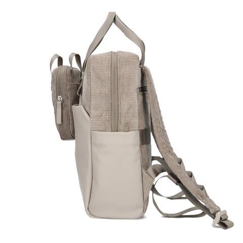 Zwei Rucksack Lou LUR130 cord-mocca