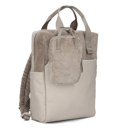 Zwei Rucksack Lou LUR130 cord-mocca