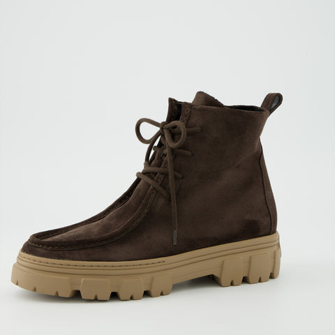 Paul Green Super soft Schnürbootie mocca