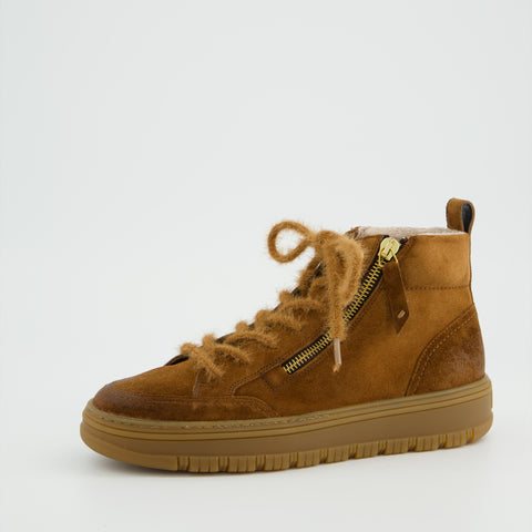 Paul Green Super soft Sneaker high toffee/moro