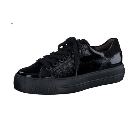 Paul Green Super soft Sneaker Knautschlack black