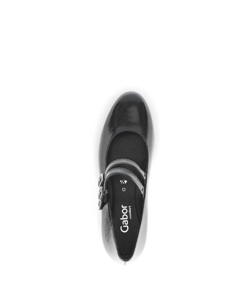 Gabor Spangenpumps schwarz Lack