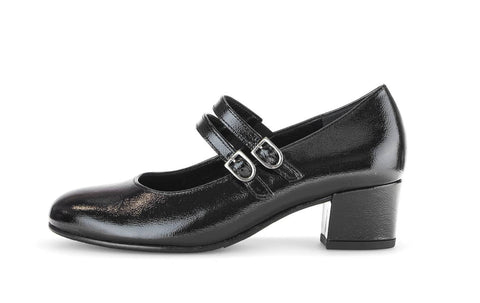 Gabor Spangenpumps schwarz Lack