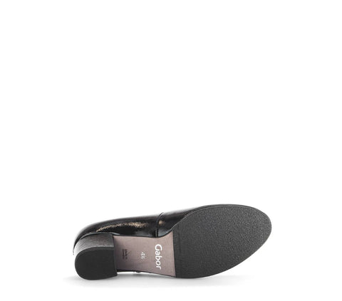 Gabor Spangenpumps schwarz Lack