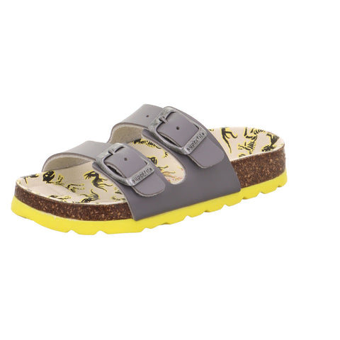 Superfit Fussbettfinken grau/dino