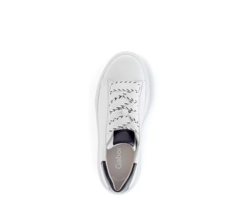 Gabor Sneaker Nappa - weiss/schwarz