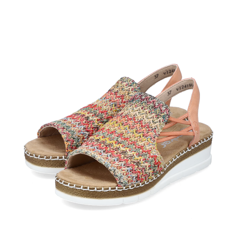 Rieker Keilsandalette Flechtana apricot