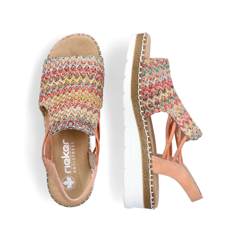 Rieker Keilsandalette Flechtana apricot