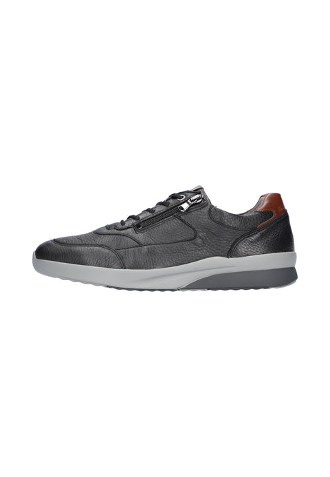 Waldläufer Halbschuh K-Fabian Hirsch schwarz/cognac