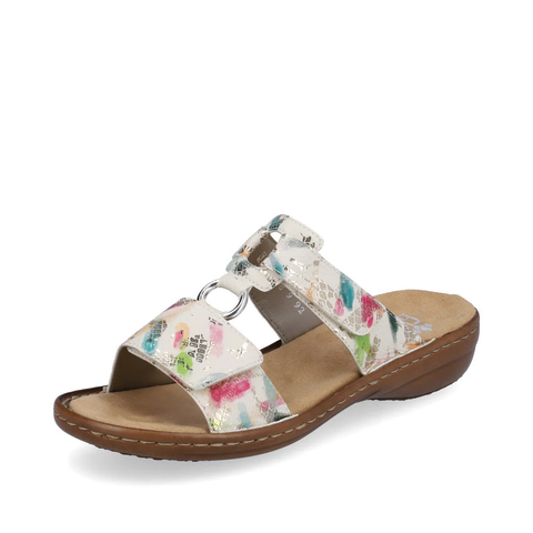Rieker Pantolette offwhite/multi