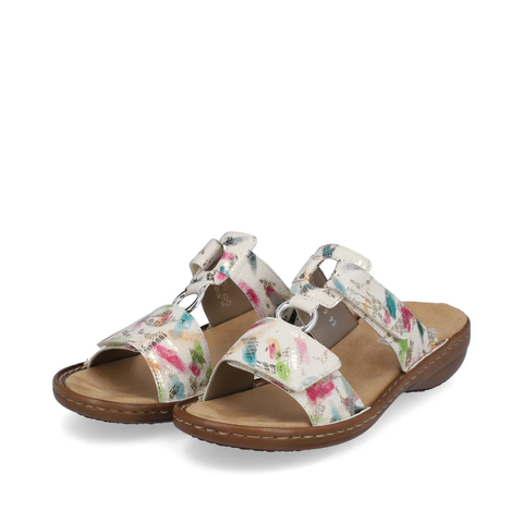 Rieker Pantolette offwhite/multi