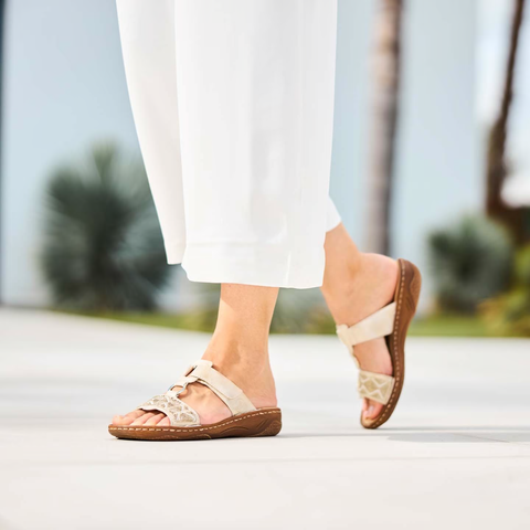 Rieker Pantolette Alula beige