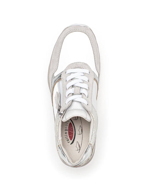 Gabor Rollingsoft Sneaker weiss/beige/silber