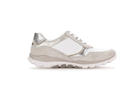 Gabor Rollingsoft Sneaker weiss/beige/silber