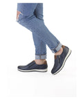 Ara men - Sneakers - Ara Slipper Finn 2.0 blue/marrone