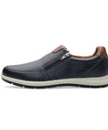 Ara men - Sneakers - Ara Slipper Finn 2.0 blue/marrone