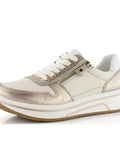 Ara - Sneakers - Ara Sneaker Sapporo Weite H sand/weiss