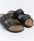 Birkenstock - Hausschuhe - Birkenstock Arizona Weichbettung black