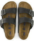 Birkenstock - Hausschuhe - Birkenstock Arizona Weichbettung black