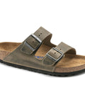Birkenstock - Hausschuhe - Birkenstock Arizona Weichbettung faded khaki