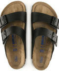 Birkenstock - Hausschuhe - Birkenstock Arizona Weichbettung (Weite: breit)