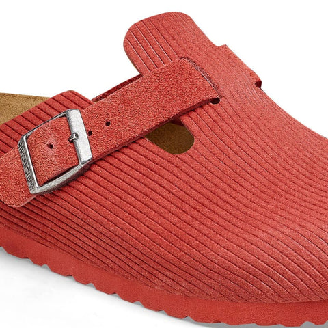 Birkenstock - Clogs - Birkenstock Boston Corduroy sienna red