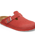 Birkenstock - Clogs - Birkenstock Boston Corduroy sienna red